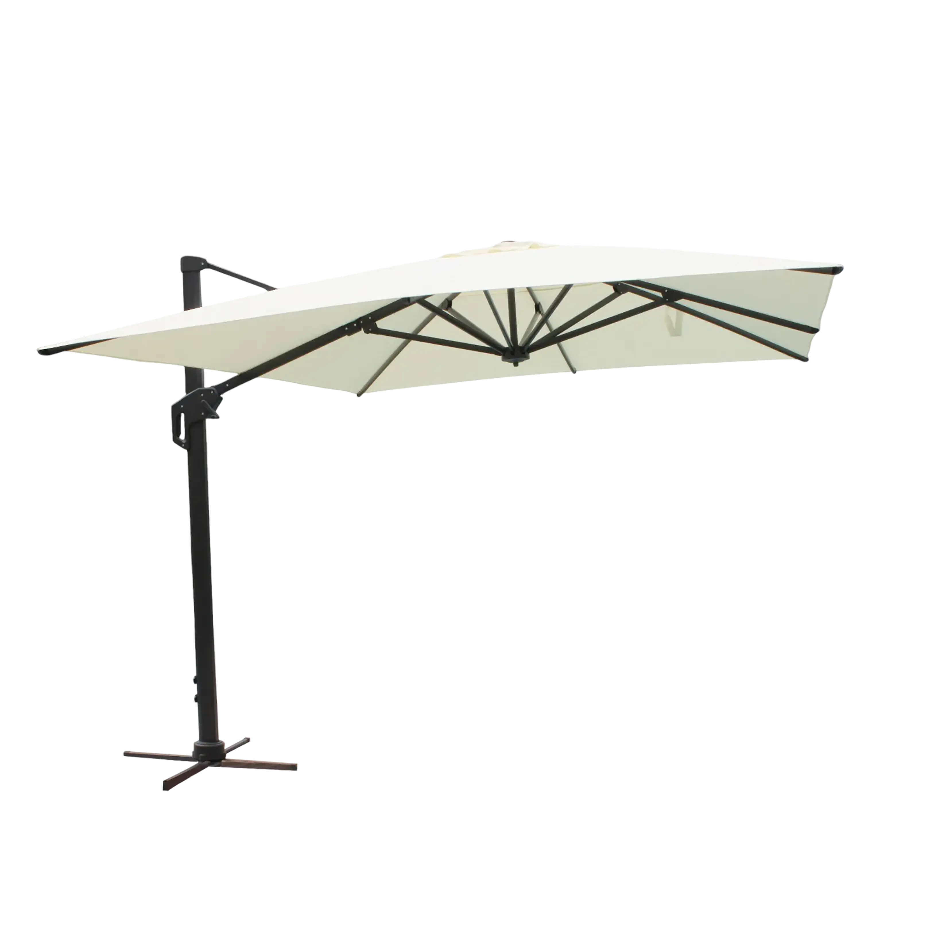 OMBRELLONE STEPHENSON NERO P/L 3 X 4 TELO BEIGE