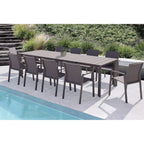 TAVOLO SACRAMENTO 215/280 X 100 TAUPE