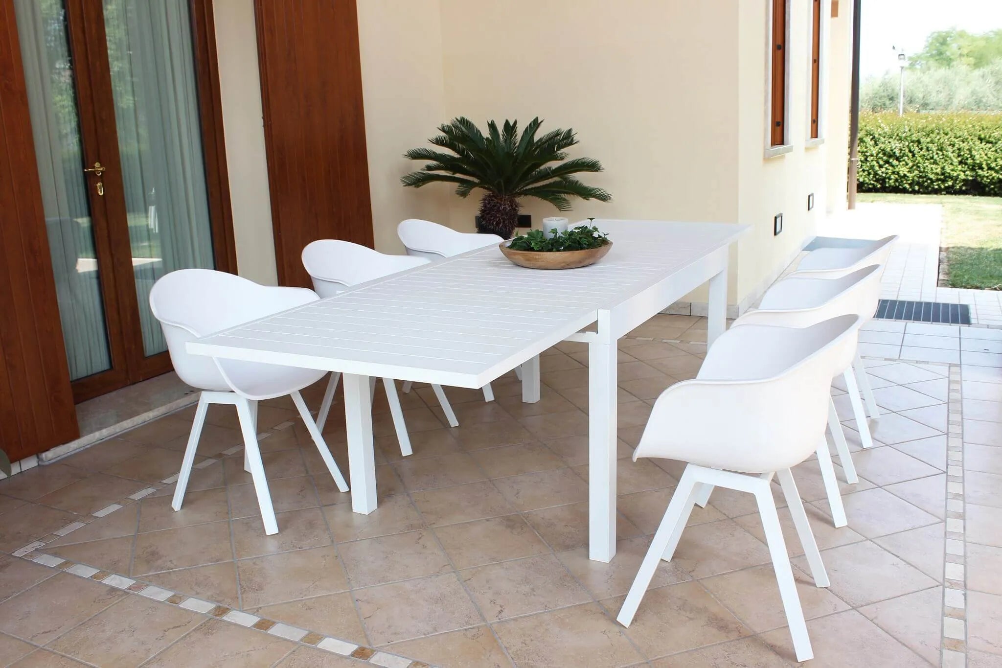 TAVOLO HAWAII 135/270 X 90 BIANCO
