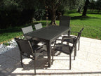 TAVOLO CUBA ALLUNGABILE 150/210 X 90 ANTRACITE