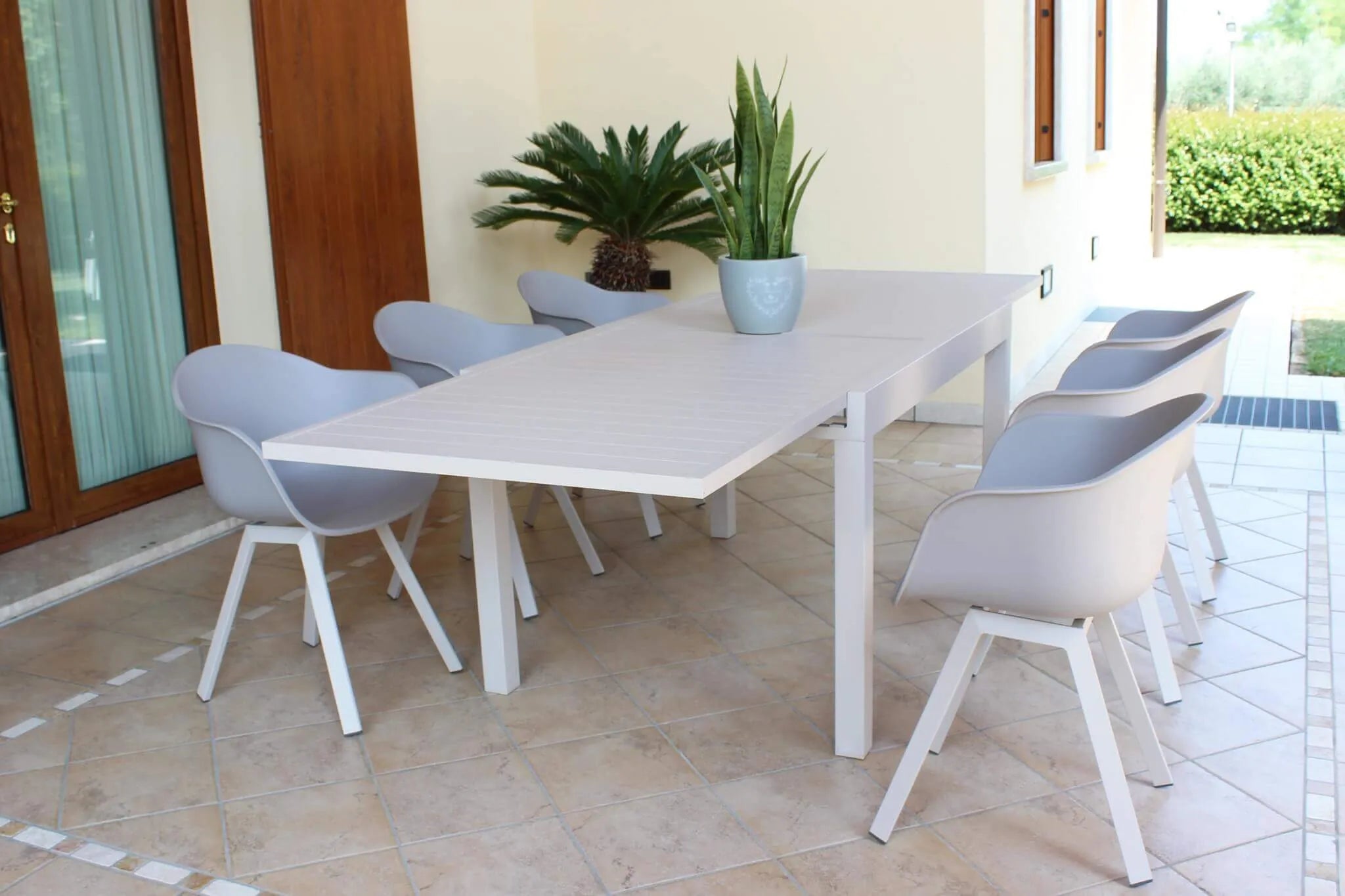 TAVOLO HAWAII 135/270 X 90 TORTORA