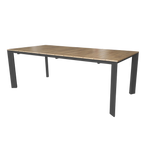 TAVOLO SACRAMENTO 215/280 X 100 ANTRACITE/ EFFETTO LEGNO
